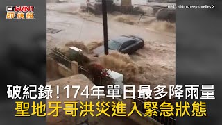 CTWANT 國際新聞  破紀錄！174年單日最多降雨量 聖地牙哥洪災進入緊急狀態 [upl. by Ardnauqal]