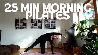 25 MIN MORNING PILATESTOTAL BODY WARM UP CORE LEGSBUTTARMS AND STRETCHING [upl. by Purvis]