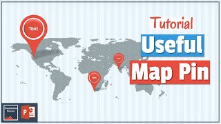 Map Pin in PowerPoint  PowerPoint Diagram Tutorial Series [upl. by Joed]