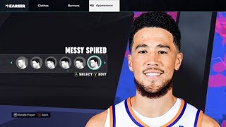 NBA 2K25 DEVIN BOOKER FACE CREATION NEXT GEN amp CURRENT GEN MOST ACCURATE [upl. by Aurlie]