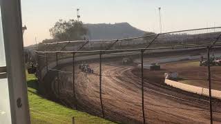 Hi Tec oils Toowoomba Speedway Wingless Sprints Heat 2 210924 [upl. by Zipah686]