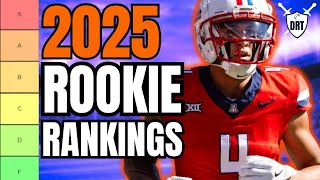 2025 Dynasty Rookie Rankings and Tiers  Top 24 1 QB  Dynasty Roundtable [upl. by Aihsenat]