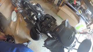 how to remove seat yamaha roadstar xv1600 xv1700 [upl. by Elhsa255]