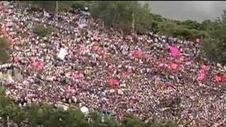 Telangana march Thousands of protesters defy deadline [upl. by Ahcsas688]