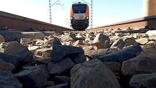 obsessed train with ONCF E1468 quot Exit from Marrakesh station quot great video [upl. by Aridatha]