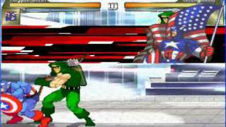 Captain America Mugen Moves [upl. by Trillby]