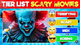 How SCARY Are These Movies Tier List Challenge Scary Movies [upl. by Layor125]