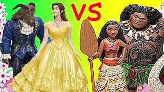 Moana amp Beauty and the Beast Movie Dance Competition featuring Moana Belle Beast Maui amp Pua [upl. by Ydneh286]