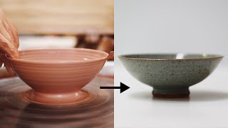 How to Make a Stoneware Pottery Bowl from Beginning to End — Narrated Version [upl. by Devitt]