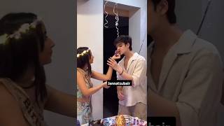 chahattewani Birthday Celebration🎉💗 jannatzubair ayaanzubair status ytshortsindia [upl. by Blakeley694]