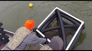 Fish attractors placed in Lake Shelbyville [upl. by Pilloff]