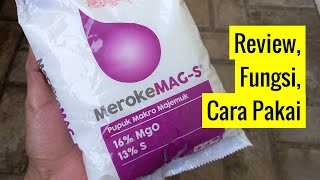 Cara Penggunaan Pupuk Meroke MagS Magnesium Sulfur Untuk Semprot amp Kocor [upl. by Alyakam]