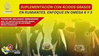 CHARLA  SUPLEMENTACIÓN CON ÁCIDOS GRASOS EN RUMIANTES ENFOQUE EN OMEGA 6 Y 3 [upl. by Laise]