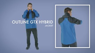 OUTLINE GORETEX HYBRID JACKET M  Salomon Hiking [upl. by Retrak]