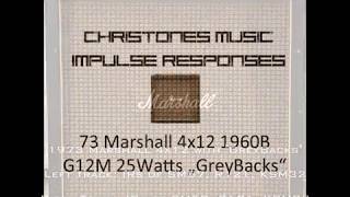 IR  Impulse Responses  comparison of 4x12s 1973 Marshall Rivera Custom Audio Amplifiers [upl. by Laurentium]