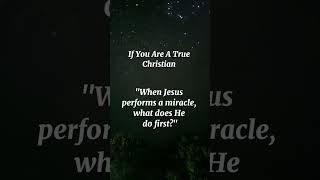 quotWhen Jesus performs a miracle what does He do firstquot miraclemoments bible facts [upl. by Rosenthal]