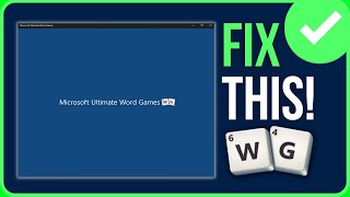 FIXED MICROSOFT ULTIMATE WORD GAMES NOT LOADING 2024 [upl. by Eedak644]