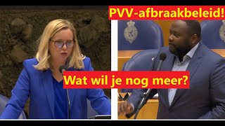 D66 lid Bamenga valt Minister Klever aan op vermeend PVVafbraakbeleid [upl. by Henryetta]