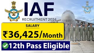 🤩️‍🔥️‍🔥 जबरदस्त मौका  AIRFORCE CLERK VACANCY 2024  12TH PASS  PERMANENT GOVT JOB [upl. by Esilana]