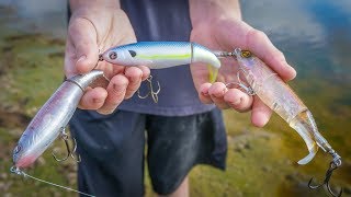 Whopper Plopper TRAIN Fishing Challenge [upl. by Tamqrah]