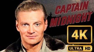 Captain Midnight S1E13 The Curse of the Pharaohs  4K Color Colorized UHD better than HD [upl. by Marna152]