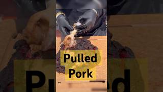 Pulled Pork smoked on bbq bbq barbecue pulledpork recipe pork food foodie [upl. by Notsae409]