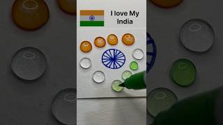 dian🇮🇳Flower🌼india flag colour mixing art satisfying youtubeshorts viralshorts colors flag [upl. by Coad]