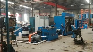 Copper Wire Drawing Machine with Annealer and Double spooler Model 9DST [upl. by Lokkin]