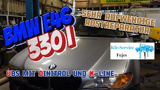 BMW e46 330i Kompressor unterbodenschutz hohlraumkonservierung bmw [upl. by Yelroc]