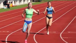 Neja Mantelj SLO 200 m Girls U18 2525 1st Place Heat 2 Bronze Balkan Championships Maribor 2024 [upl. by Aklog]