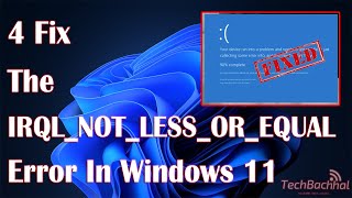 How to fix the IRQL NOT LESS OR EQUAL error in Windows 11 [upl. by Maeve]