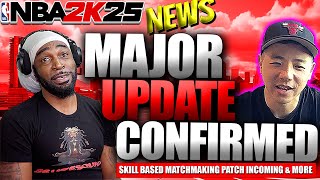 NBA 2K25 NEWS  MAJOR CHANGES INCOMING  SBMM PATCH CONFIRMED [upl. by Arotal]