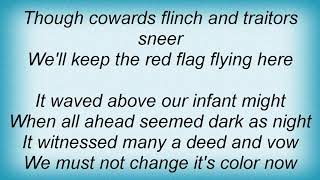 Billy Bragg  The Red Flag Lyrics [upl. by Idhem991]