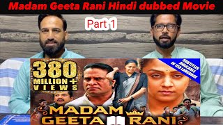 Madam Geeta Rani Raatchasi Part 1  Hindi Dubbed Full Movie  Jyothika Hareesh Peradi [upl. by Aidnahs]