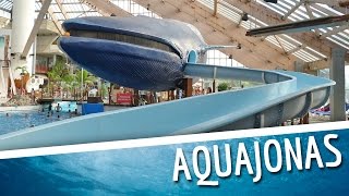 Aquaboulevard Paris  Toboggan quotAquajonasquot Whale Slide Onride POV [upl. by Assiar]