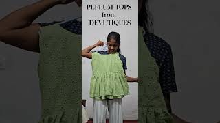 PEPLUM TOPS under 400fashion sewing [upl. by Eiruam]