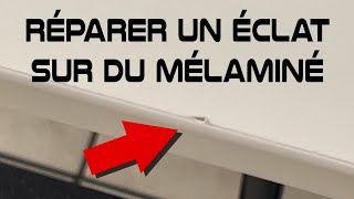 Réparer un éclat sur du mélaminé [upl. by Mohun266]