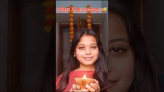 Chatt Puja makeup 🪔💄 bhojpuri viralvideo makeup puja trending [upl. by Lemhaj]