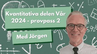 Högskoleprovet Vår 2024 kvantitativ del Provpass 2 ➗ [upl. by Ymmak]