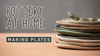 POTTERY AT HOME  Making Plates [upl. by Rebhun]