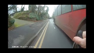 SN10CCV Hedingham bus driver close pass of cyclist Essex Police result Course or Conditional Offer [upl. by Allenotna405]