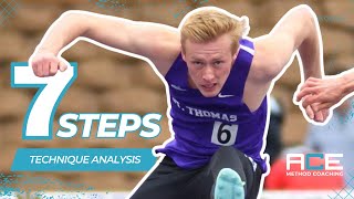 Analyzing Technique of Two Hurdlers That Take 7 Steps to the First Hurdle [upl. by Alaet529]