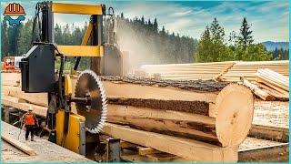 45 Incredible EXTREME Fastest Big Wood Sawmill Machines Working [upl. by Naic527]