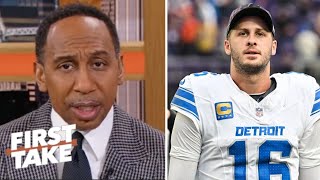 FIRST TAKE  Jared Goff are FINISHED in MVP race  Stephen A Smith get brutally honest on Lions QB [upl. by Brita]