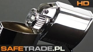 Ronson Unique WindLite Shiney Chrome Lighter wwwsafetradepl [upl. by Maccarone]