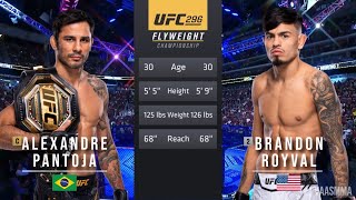 ALEXANDRE PANTOJA VS BRANDON ROYVAL 2 FULL FIGHT UFC 296 [upl. by Corsetti]