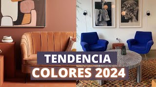 COLORES TENDENCIA 2024 DECORACION DE INTERIORES [upl. by Aili]