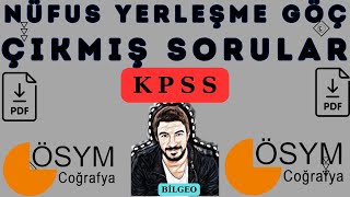 11 KPSS ÇIKMIŞ SORULAR NÜFUS ÜNİTESİ [upl. by Obaza739]