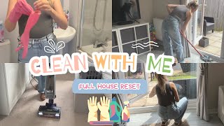 CLEAN WITH ME  REALISTIC CLEANING  HOUSE RESET [upl. by Wawro]