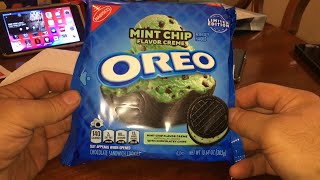 Lets try Oreo Mint Chocolate Chip with Chocolatey Chips LIMITED EDITION [upl. by Zeugirdor137]